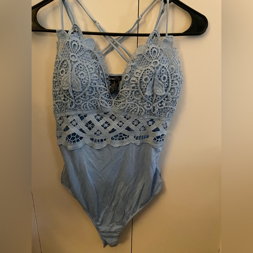 Blue rue 21 small bodysuit